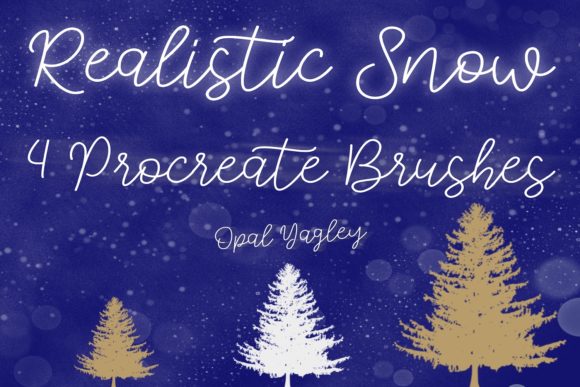 4 Realistic Snow Procreate Brushes