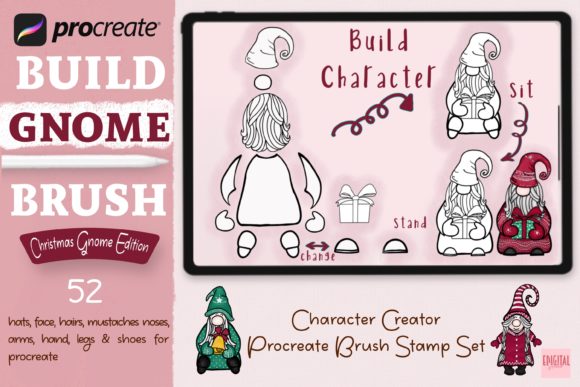 Build Gnome Brush Stamp for Procreate: A Versatile Graphic Design Asset