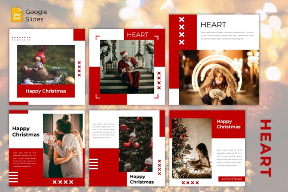 Instagram Feed Template - Heart Graphic Templates