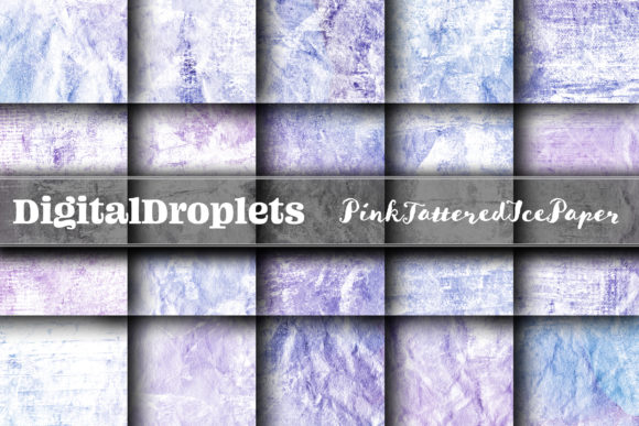 Pink Tattered Ice 20 12x12 Backgrounds