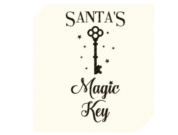 Santa’s Magic Key Tag Graphic for Crafts