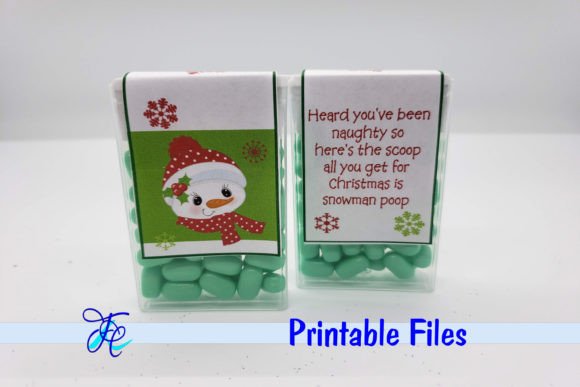 Snowman Poop - Tic Tac Label for Crafts