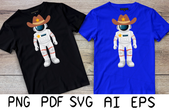 Space Man Cowboy for Crafts
