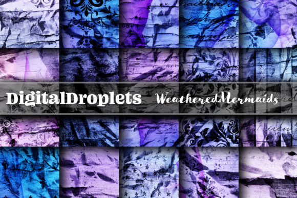 Weathered Mermaids 3 20 12x12 Papers