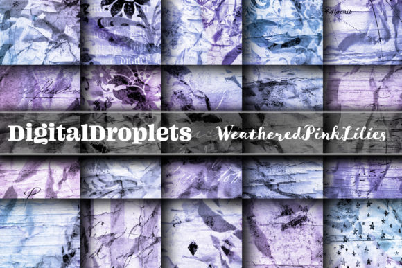 Weathered Pink Lilies Backgrounds