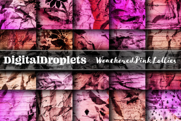 Weathered Pink Lollies Backgrounds